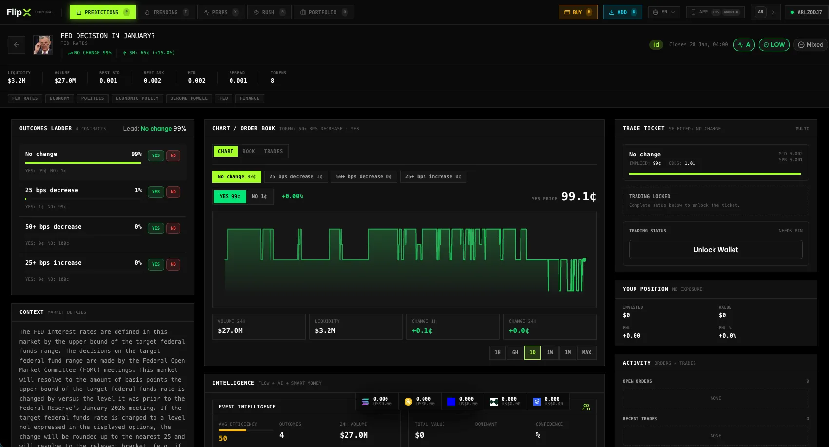 FlipX web trading terminal preview