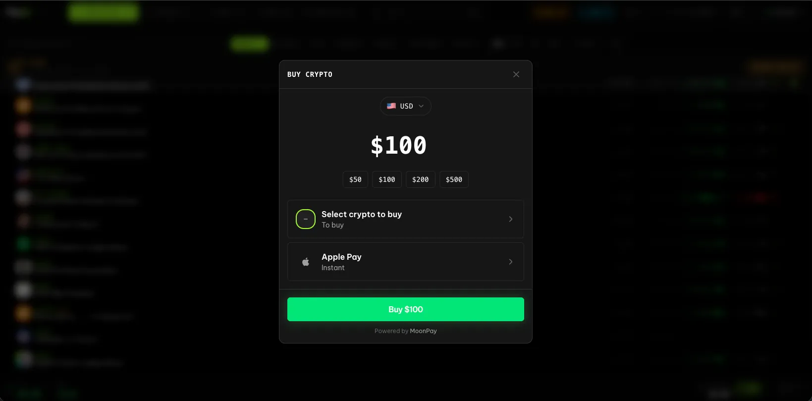 FlipX web trading terminal preview