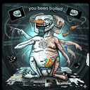 The Glitched Trollfather logo