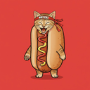Hotdog Cat logo