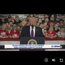 Trump declares  wan the war usa logo