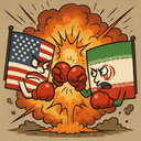 Usa vs Iran logo